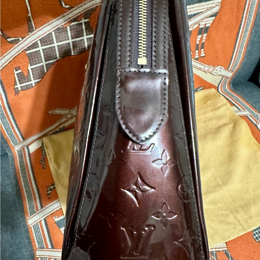 Louis Vuitton Purple Satchel Elegant Structured Design - Picture 5 of 15